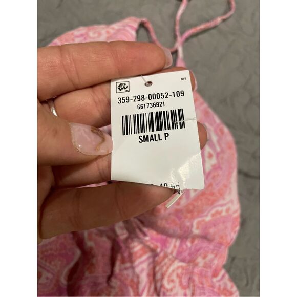 Hollister Pink Paisley Print Small Halter Y2K Style New - Picture 6 of 10